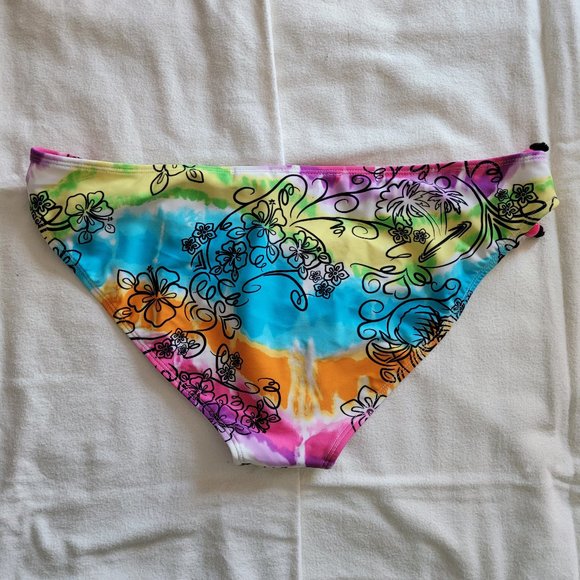 Clubswim floral bikini bottoms in a size large - Picture 3 of 4